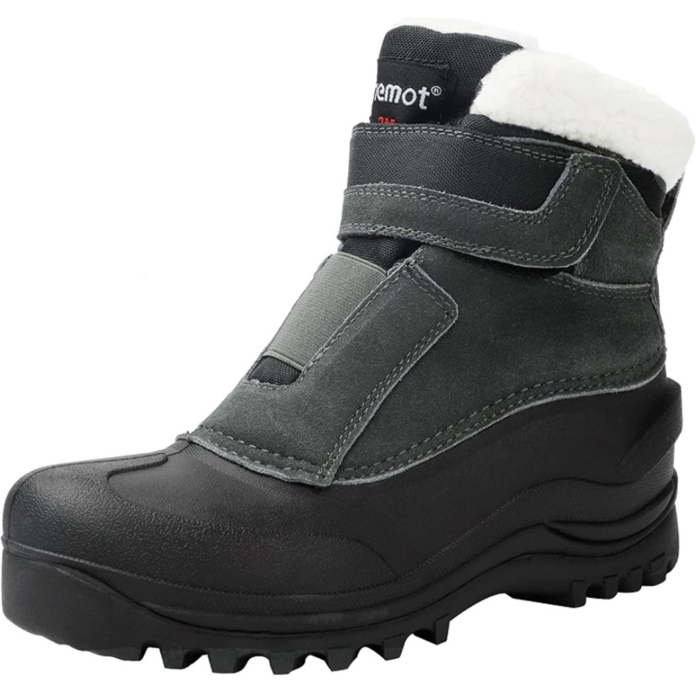 riemot Womens 3M insulated waterproof grey suede boots - women’s size 8